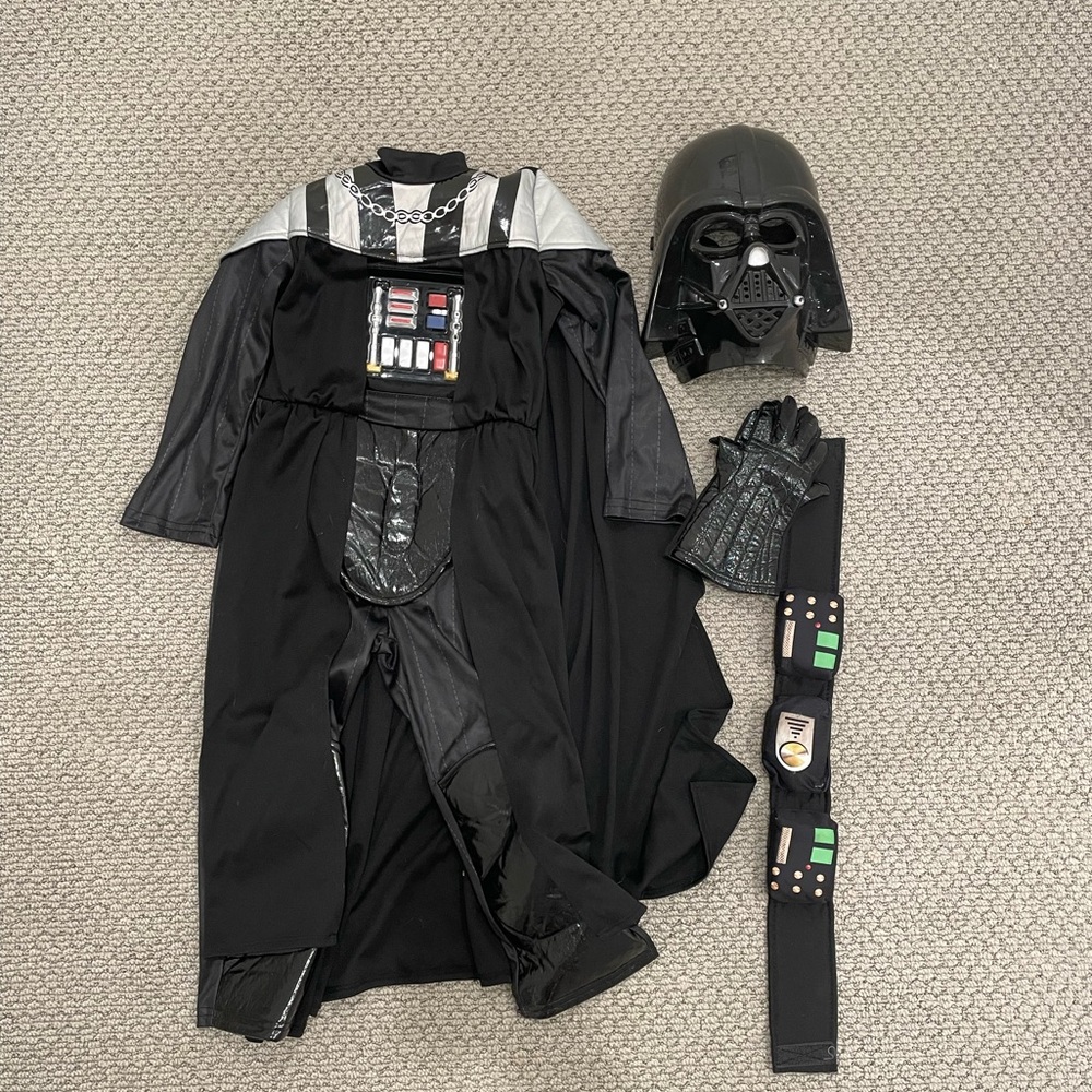 Darth Vader kids Costume with Sound Belt